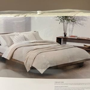 Calvin Klein Modern Cotton Modal Strata Duvet Cover - TWIN - Sandwash.